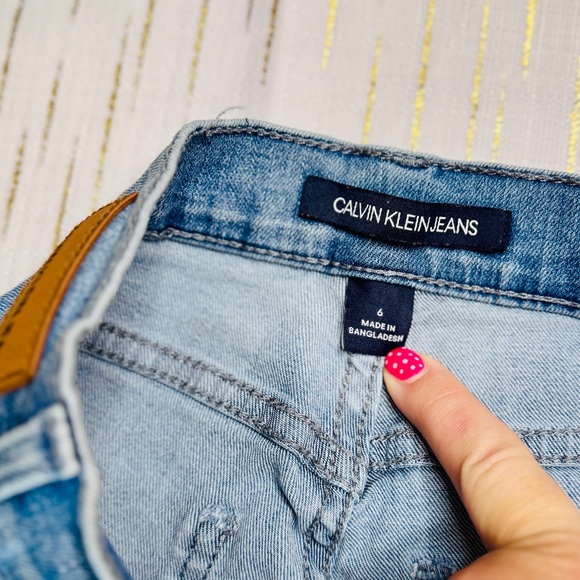 Calvin Klein Women's Denim Blue Jeans Slim Fit Stretch - Picture 4 of 5